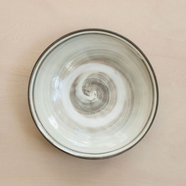 画像1: 【小鹿田焼（坂本工）】 7寸皿 白 (1)