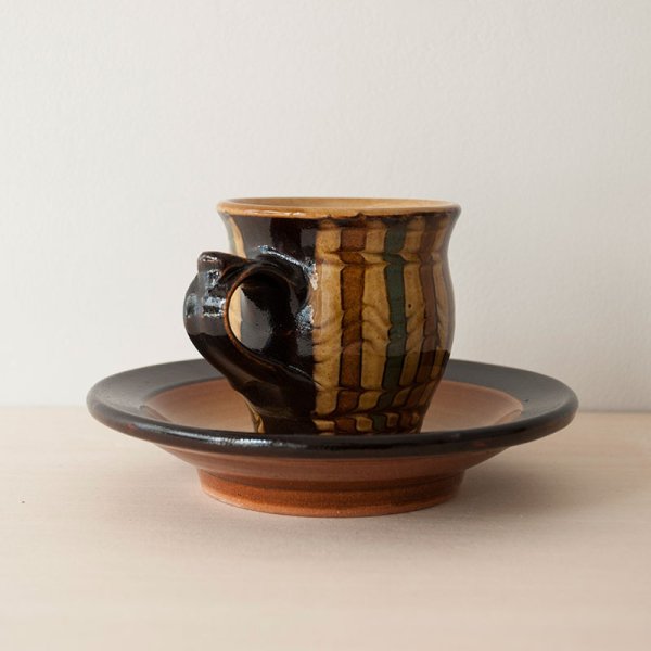 画像3: 【湯町窯】カップ&ソーサー ウズラ(C) (3)