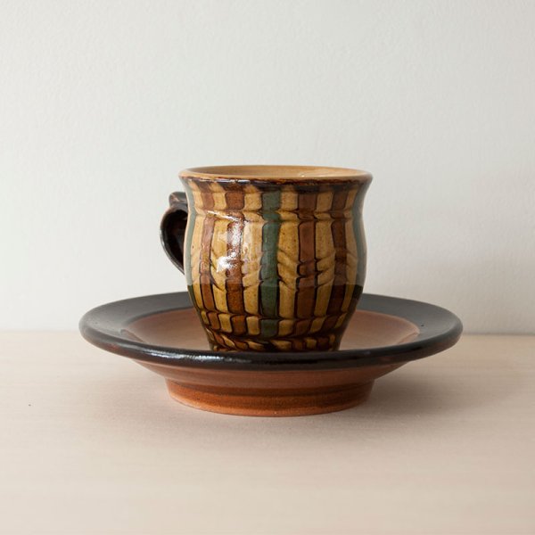 画像5: 【湯町窯】カップ&ソーサー ウズラ(C) (5)