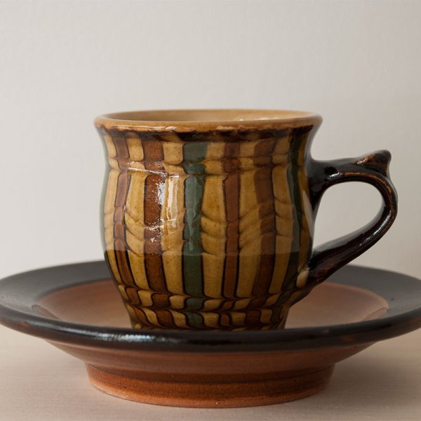 画像7: 【湯町窯】カップ&ソーサー ウズラ(C) (7)